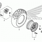 TRX500FA Переднее колесо