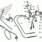 TRX250TE Рычаги & переключатели & тросы