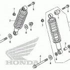 TRX420FA Задний амортизатор