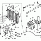 TRX500FA Радиатор