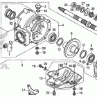 TRX250TE Редуктор задний