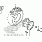 TRX420FA2 Заднее колесо
