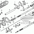 TRX250TE Вилка переключения передач