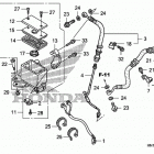 TRX400X Главный тормозной цилиндр -передний