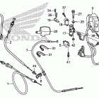 TRX500FA Рычаги & переключатели & тросы