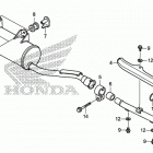 TRX250TE Глушитель