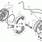 TRX500FE1 Задний тормоз