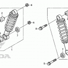 TRX250TE Передние аммортизаторы