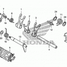 TRX400X Shift drum@shift fork