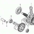TRX400X Коленчатый вал и поршни