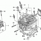 TRX450ER Головка цилиндра