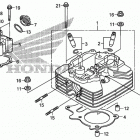 TRX250X Головка цилиндра