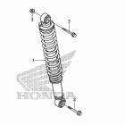 TRX250TE Задний амортизатор