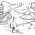 TRX250X Топливный бак