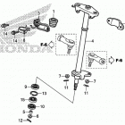 TRX250TE Рулевой вал