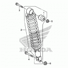 TRX500FE1 Задний амортизатор