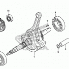 SXS700M2 Коленчатый вал и поршни