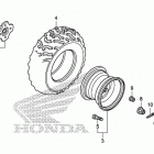 TRX500FE1 Заднее колесо
