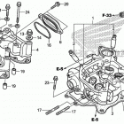 TRX500FA Головка цилиндра