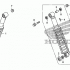 TRX680FA Задний амортизатор