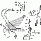 TRX250X Рычаги,тросы и рулевые переключатели