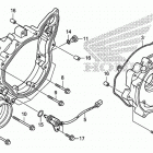 TRX500FA Крышка картера задняя
