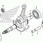 TRX420FA Коленчатый вал и поршни