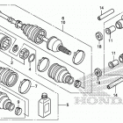 TRX420FA Задний привод и кулак поворотный
