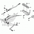 TRX250TE Педали и подножки