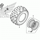 TRX250TE Заднее колесо