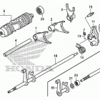 TRX500FE1 Вал и вилки  коробки передач