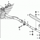 TRX250X Глушитель