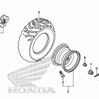 TRX420FA Заднее колесо