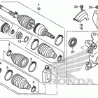 SXS700M2 Передний  привод и кулак поворотный