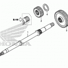 TRX500FE1 Вал ведущий