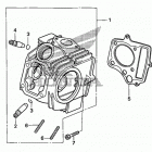 TRX90X Головка цилиндра