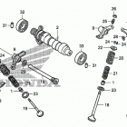 TRX400X Распределительный вал и клапана