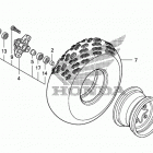 TRX450ER Переднее колесо