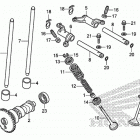 TRX420FA2 Распределительный вал и клапана