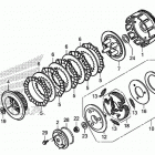 TRX250TE Сцепление