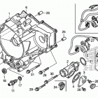 TRX250TE Крышка картера задняя