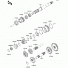 Brute Force 750 4x4i (KVF750-LEF) Трансмиссия