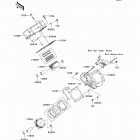 Brute Force 750 4x4i EPS (KVF750-JEF) Цилиндр(ы) /  поршень