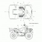 SPORTSMAN 570 FOREST - A14MH57FA/FJ Наклейки