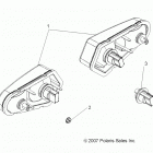 A13MH76AD/AX/AZ SPORTSMAN 800 EFI Задний фонарь