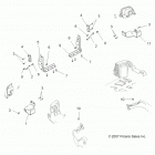 A13TN55AA/AZ SPORTSMAN X2 550 Body, tailgate brackets