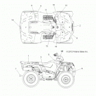 A13MH46AF/AX/MS46AX SPORTSMAN 400 HO 4X4 Наклейки