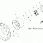 A13MB46FZ HAWKEYE 400 HO 2X4 Колесо переднее