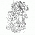 A16SEA45A1/A5/SEE45A1 SPORTSMAN 450 HO Engine, long block