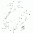 A13ZN55TA SPORTSMAN XP 550 HD Suspension, front a-arms